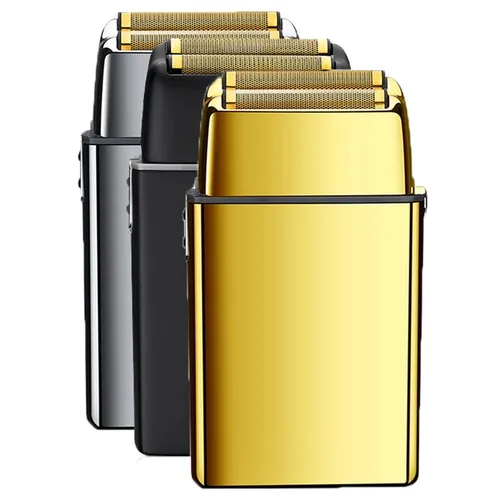 Miniatura 2 de Afeitadora para hombre, carcasa de metal inalámbrica, lavable, máquina de afeitar eléctrica para el cabello, máquina de afeitar eléctrica recargable