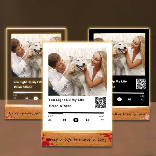 Miniatura 11 de Placa acrílica personalizada para Spotify, personaliza nuestra placa acrílica con tu canción y foto favoritas, regalos personalizados para el día