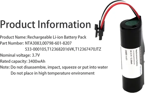 Miniatura 4 de Batería de repuesto para Logitech UE Boom/UE Boom2/UE Blast/UE Boom 3 Altavoz Bluetooth inalámbrico compatible con parte No Logitech