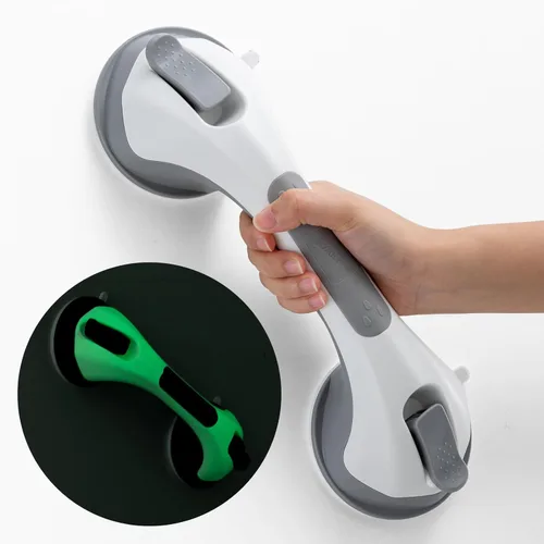 Miniatura 29 de TAILI Barra de agarre para ducha, mango de ducha de 12 pulgadas para tinas y ancianos, barras de agarre con succión para personas mayores, asas