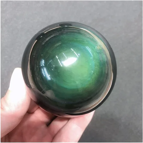 Miniatura 2 de Health & Household - Bola de obsidiana de cuarzo de cristal natural, esfera de obsidiana, piedra de reiki, piedra de reiki, hogar, oficina, acuario