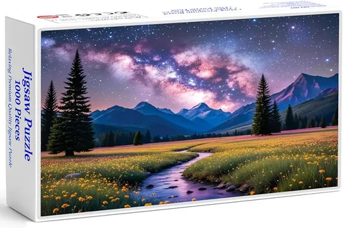 Miniatura 13 de Rompecabezas para adultos de 1000 piezas – Rompecabezas coloridos con temática de río de bosque fantástico, divertido juego familiar, desafiante