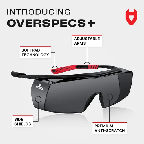Miniatura 2 de NoCry Gafas de seguridad para mujeres y hombres – Gafas de seguridad con protectores laterales, antivaho y protección UV380 y certificación ANSI