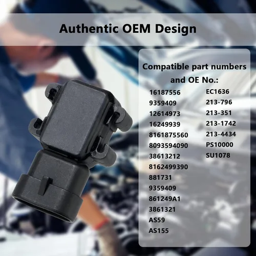 Miniatura 2 de Sensor MAP 213-1545 compatible con Chevy Impala S10 K1500 K2500 K3500 Lumina Camaro Caprice Cavalier Corvette Century Pontiac Firebird Grand Am