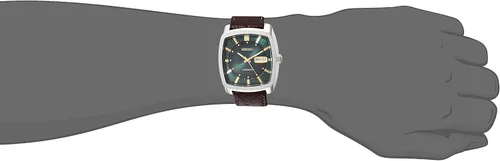 Miniatura 7 de SEIKO Automatic Watch for Men - Recraft Series - Brown Leather Strap, DayDate Calendar, 50m Water Resistant