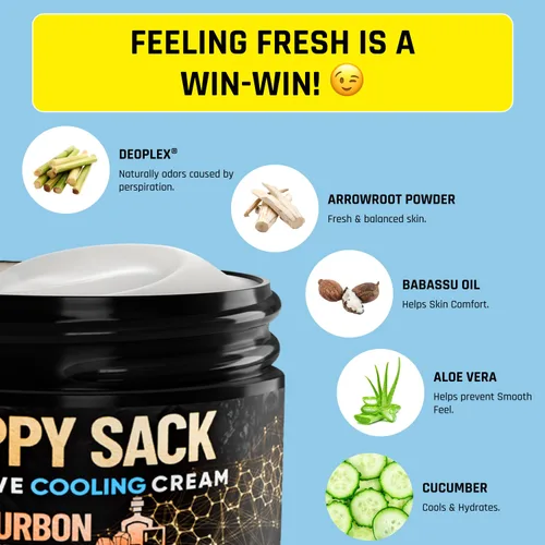 Miniatura 3 de Derm Dude Happy Sack Ball - Desodorante y crema cómoda para hombres, defensa del sudor antirozaduras, control de olores, desodorante e higiene sin