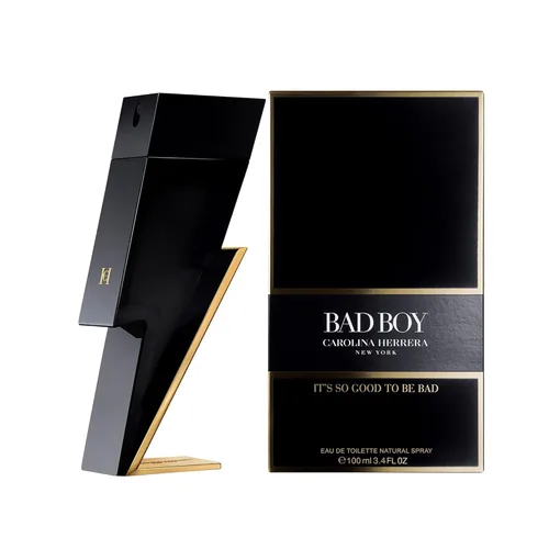 Miniatura 2 de Carolina Herrera Bad Boy - Juego de viaje de 2 piezas para hombre (3.4 oz Eau De Toilette Spray + Eau De Toilette Spray de 0.34 oz)
