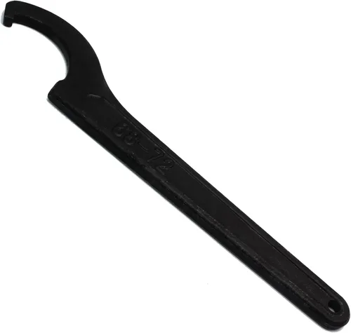 Miniatura 12 de Llave de Tuerca de Gancho en C, Herramienta de Ajuste Negra de Acero al Carbono para Tuerca Redonda de Portabrocas de 45-52mm 1.772-2.047 in