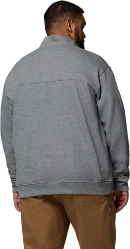 Miniatura 6 de Chaqueta Columbia Hart Mountain II con media cremallera para hombre Gris carbón jaspeado