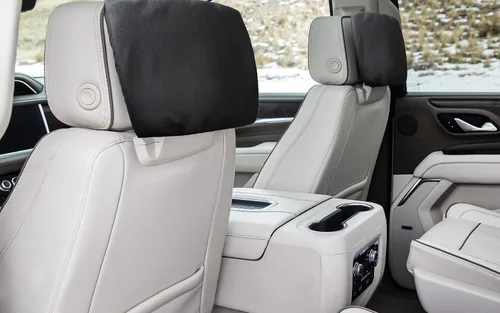 Protectores de pantalla de cuero prémium para Chevy Tahoe/Suburban y GMC Yukon 2021-2025 | Paquete de 2 fundas de lujo a prueba de golpes | Diseño