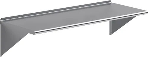 Miniatura 8 de AmGood Estante de pared de acero inoxidable de 24 pulgadas de largo x 24 pulgadas de profundidad NSF Estantería de metal para electrodomésticos