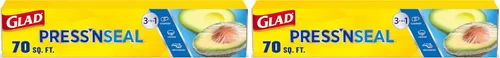 Miniatura 9 de Glad Press'N Seal - Rollo de plástico para alimentos, rollo de 70 pies cuadrados (el paquete puede variar)