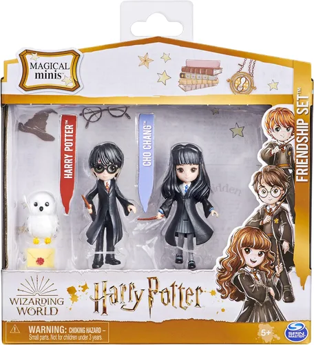 Miniatura 2 de Wizarding World, Magical Minis - Set de la amistad de Harry Potter y Cho Chang con criatura, juguetes para niños de 5 años en adelante