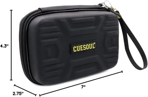Miniatura 8 de CUESOUL BEAST Dart Case Big Darts Carrying Storage for Steel Tip/Soft Tip darts and Accessories-Black Negro-para 6
