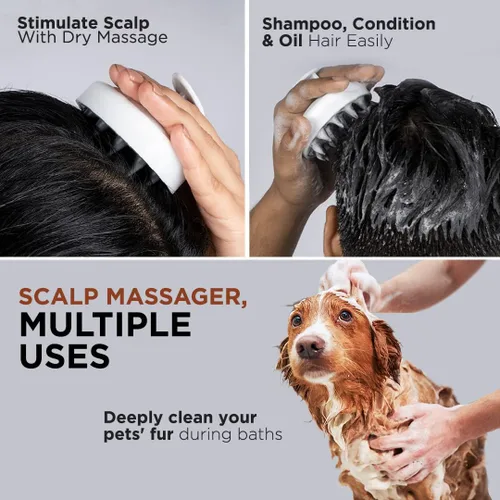 Miniatura 2 de FURR Cepillo masajeador de cuero cabelludo Masajeador de cuero cabelludo para el crecimiento del cabello Masajeador de cabeza cuero cabelludo