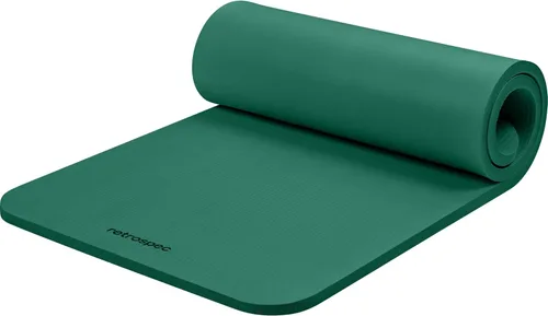 Miniatura 16 de Retrospec Solana - Tapete de yoga de 1 pulgada de grosor con correa de nailon, unisex, antideslizante, para yoga, pilates, estiramiento, ejercicios