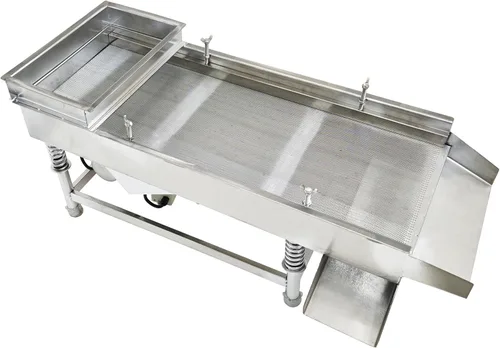 TECHTONGDA Máquina de tamiz lineal eléctrica de tamiz vibratorio recto Máquina de tamiz de acero inoxidable de una capa un motor 0.020 in Tamaño de