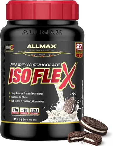 Miniatura 21 de ALLMAX Nutrition - ISOFLEX Polvo de Proteína de Suero, Proteína de Suero Aislada, 27g de Proteína, Pastel de Cumpleaños, 2 lb