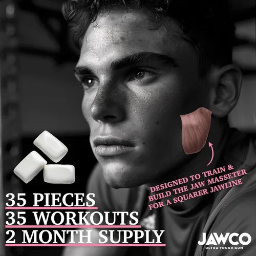 Miniatura 5 de JAWCKO Chicle Ultra-Resistente para Mandíbula Obtén una Mandíbula Más Fuerte y Cuadrada Chicle Duro de Entrenamiento para Mandíbula Fuerza 15X