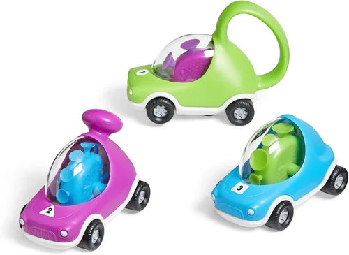 Miniatura 8 de Hand2Mind Coches Fidget que Hacen Pop - Juguetes con Ventosa para Habilidades Motoras Finas, Juego Sensorial para Niños Pequeños y Preescolares