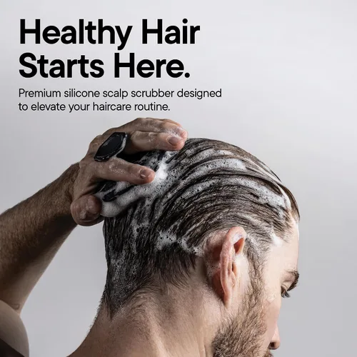 Miniatura 2 de TOOLETRIES Cepillo de silicona para champú y gancho para cuero cabelludo, cepillo para el crecimiento del cabello para hombres y mujeres, exfolia