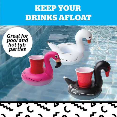 Miniatura 2 de Bigmouth Inc. Inflatable Pool Party bebida Floats – Aves 3 Pack.
