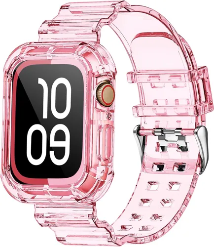 Miniatura 14 de NotoCity - Bandas transparentes para Apple Watch de 38 mm, 40 mm, 41 mm con estuche protector resistente transparente, compatible con Series 9, 8