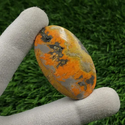 Miniatura 4 de Lote de cabujón suelto de jaspe abejorro natural de 100 unidades, 0.591-1.181 in, AA+, 3-4 piezas. Para fabricación de joyas, anillos, aretes
