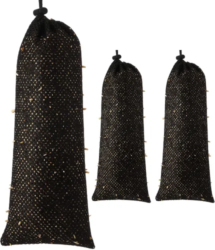 Miniatura 10 de Weewooday 6 Piezas Alimentador de Calcetín para Pinzón Calcetines de Cardo Alimentador de Pájaros Saco Instantáneo de Semillas para Colgar al Aire