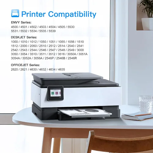 Miniatura 2 de LxTek Cartucho de tinta remanufacturado de repuesto para cartuchos de tinta HP 61XL 61XL compatible con impresoras Envy 4500 5530 5535 5534, DeskJet