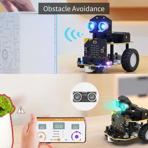 Miniatura 2 de Nexbit Microbit V2 Kit de robot inteligente programación STEM Science Robot educativo con cámara de visión AI para principiantes robóticos