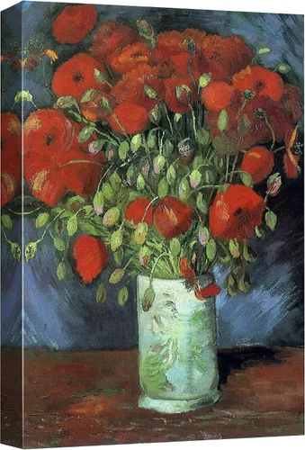 Miniatura 33 de Lienzo decorativo para pared, diseño de Van Gogh 32. Lirios y rosas