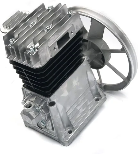 Miniatura 10 de 11 CFM 5.5HP V Style Twin Cylinder Air Compressor Head Pump Motor de hierro fundido de 2 etapas, 175 PSI Azul