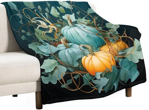 Miniatura 8 de Manta de vellón con estampado botánico de flores de terracota y primavera, manta de franela para el hogar, cama, sofá para niños y adultos, 70 x 80