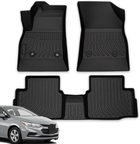 Miniatura 10 de Alfombrillas para todas las estaciones para Chevrolet Equinox 2018-2023 y GMC Terrain/Terrain Denali, alfombrillas para Chevrolet Equinox, juego