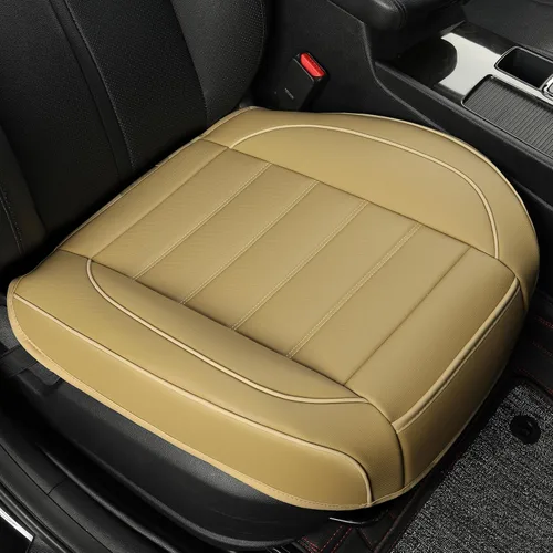 Miniatura 10 de 1 Paquete de Fundas de Asiento Delantero de Automóvil de Cuero, Fundas de Asiento Inferior para Automóviles, Funda de Cojín de Asiento de Conductor