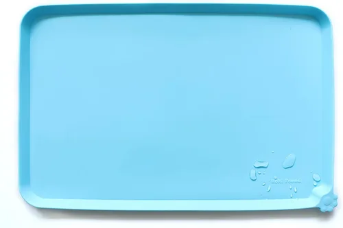 Miniatura 9 de Hoki Found - Bandeja de silicona para comederos de perros y gatos, tapetes impermeables para comida y agua, color cedro oscuro