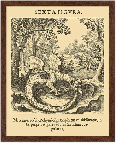 Miniatura 10 de Poster Master Póster astrológico clásico, impresión de ciencia vintage, regalo para artistas, amigos, el antiguo zodiaco de Egipto, rueda