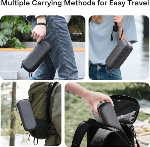 Miniatura 6 de STARTRC PHOTO Estuche de transporte de doble capa para DJI Osmo Pocket 3/para Xtra Muse, bolsa de almacenamiento dura portátil ligera con correa