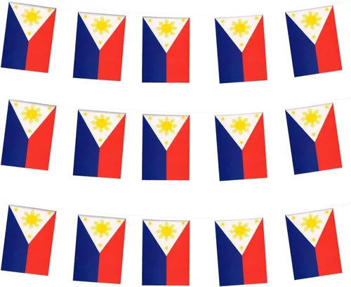Miniatura 31 de Bandera de Colombia, bandera colombiana, pequeña cadena de banderas de Colombia, mini banderas colombianas, utilizada para fiestas, escuela, eventos