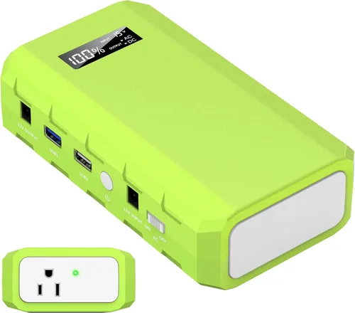 Miniatura 9 de powkey Estación de energía portátil de 88 Wh, 24000 mAh, generador solar para acampar (panel solar no incluido), batería de litio de 110 V/65 W CA