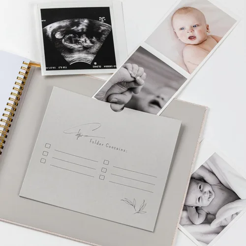 Miniatura 6 de Joss & Lac Gender Neutral Álbum de fotos minimalista para bebé niño o niña de los primeros 5 años - Un libro de hitos para registrar cada evento