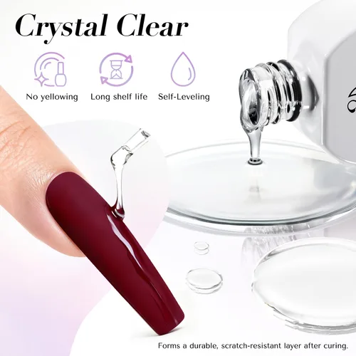 Miniatura 8 de AZUREBEAUTY Esmalte de Uñas con Capa Superior Mate – Transparente Natural de Secado Rápido, Larga Duración, Fórmula de Secado al Aire, Acabado