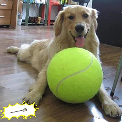 Banfeng Pelota de tenis grande para perros, pelota de tenis gigante para perros, juguete grande para deportes al aire libre, regalo para perros
