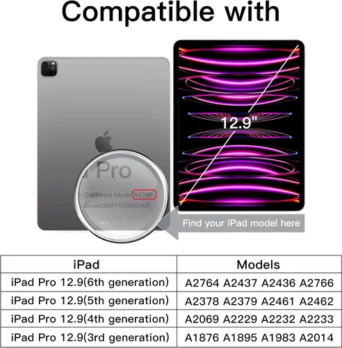 Miniatura 3 de JETech Protector de pantalla de privacidad para iPad (9.7 pulgadas, modelo 2018/2017, 6ª/5ª generación) y iPad Air 2, película de vidrio templado
