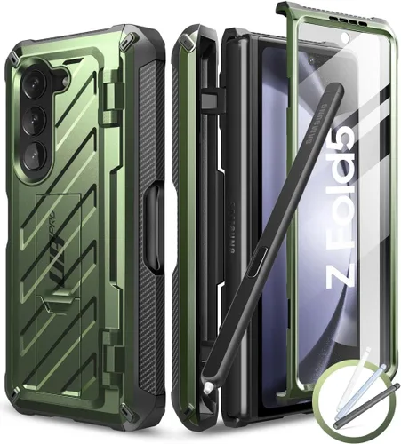 Miniatura 14 de SUPCASE Funda para Galaxy Z Fold 3 con soporte para bolígrafo S (Unicorn Beetle Pro), [protector de pantalla y soporte integrados]