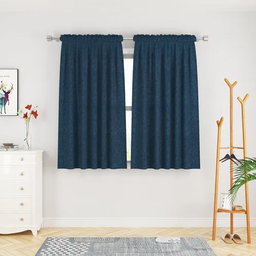 Miniatura 41 de UPOPO Cortinas de Niveles Beige Sobre Fregadero con Textura de Lino para Ventana de Cocina de 16 Pulgadas de Largo Caravana Privacidad Pequeñas