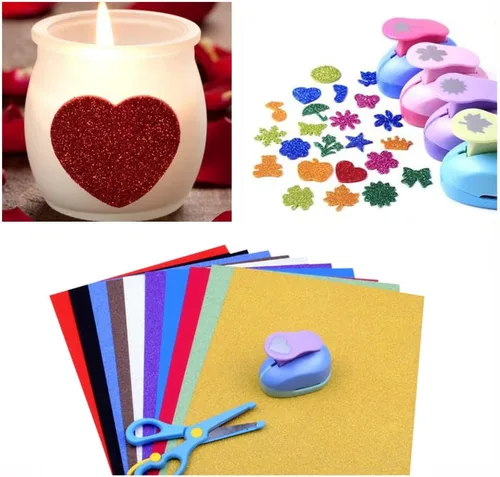 Miniatura 6 de Baisunt 20 hojas de papel de cartulina con purpurina negra para proyectos de arte DIY, álbum de recortes, decoración de cumpleaños y bodas 250GSM