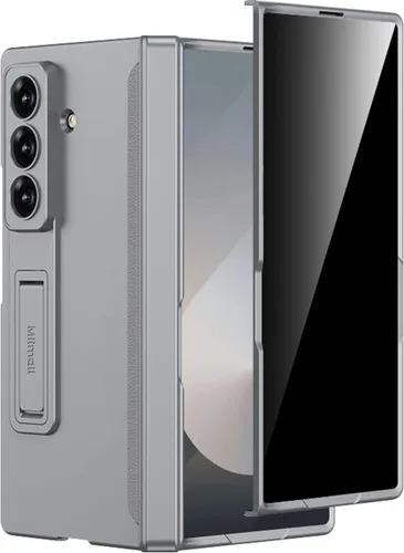 Miniatura 22 de Miimall Funda para Samsung Galaxy Z Fold 5 con protector de pantalla de privacidad, soporte ajustable integrado y protección magnética de bisagra