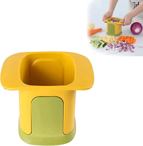 Picador de verduras, picador de mano 2 en 1 para cortar y cortar verduras, picador de artefactos multifuncional, cortador de mandolina portátil de
